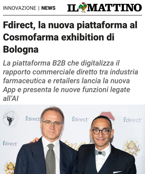 Fdirect, la nuova piattaforma al Cosmofarma exhibition di Bologna